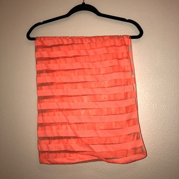 Neon Pink Infinity Scarf - Picture 5 of 5